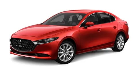 Mazda 3 saloon 2023 red